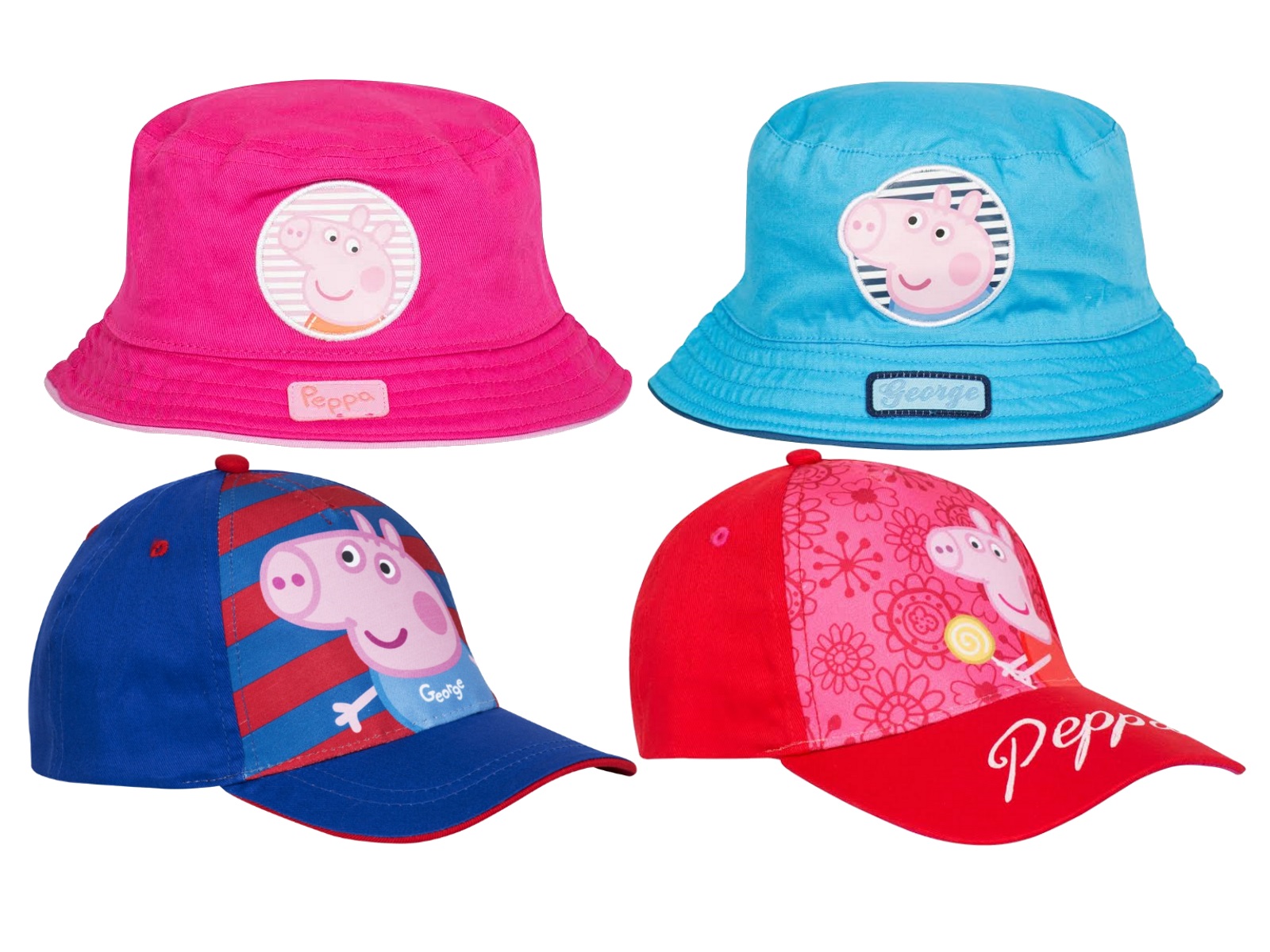 Boys Girls Peppa Pig Sun Hat Summer Baseball Peak Cap Childrens